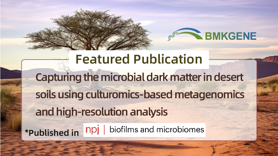 Featured Publication—Capturing the microbial dark matter in desert soils using culturomics-based metagenomics and high-resolution analysis